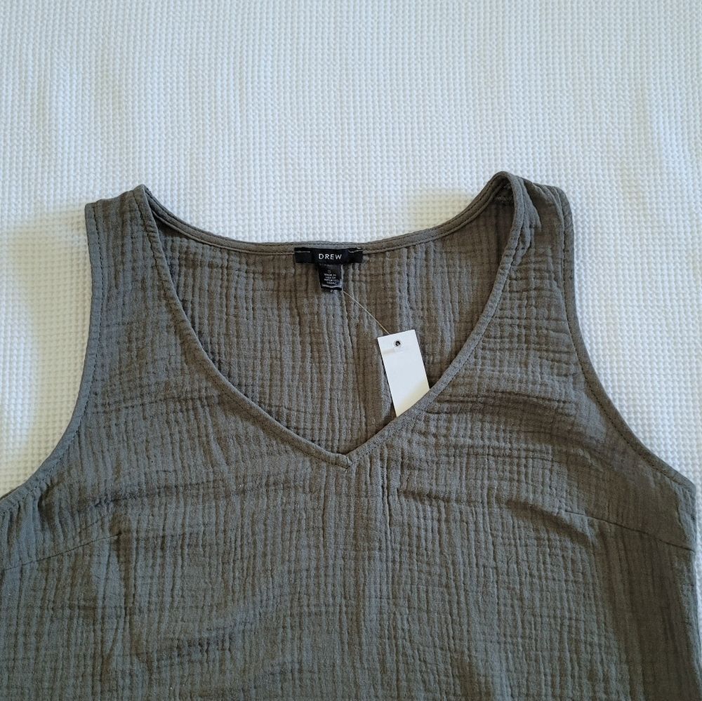 ✨️HP✨️ DREW Sage Colored Tank Dress - NWT - Picture 3 of 13